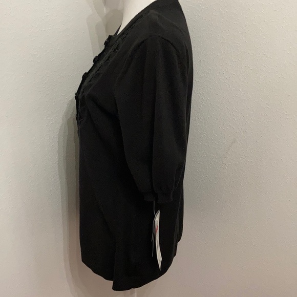 NWT Nygard Elegant Black Sweater Size Petite Large 14/16 - Picture 5 of 14